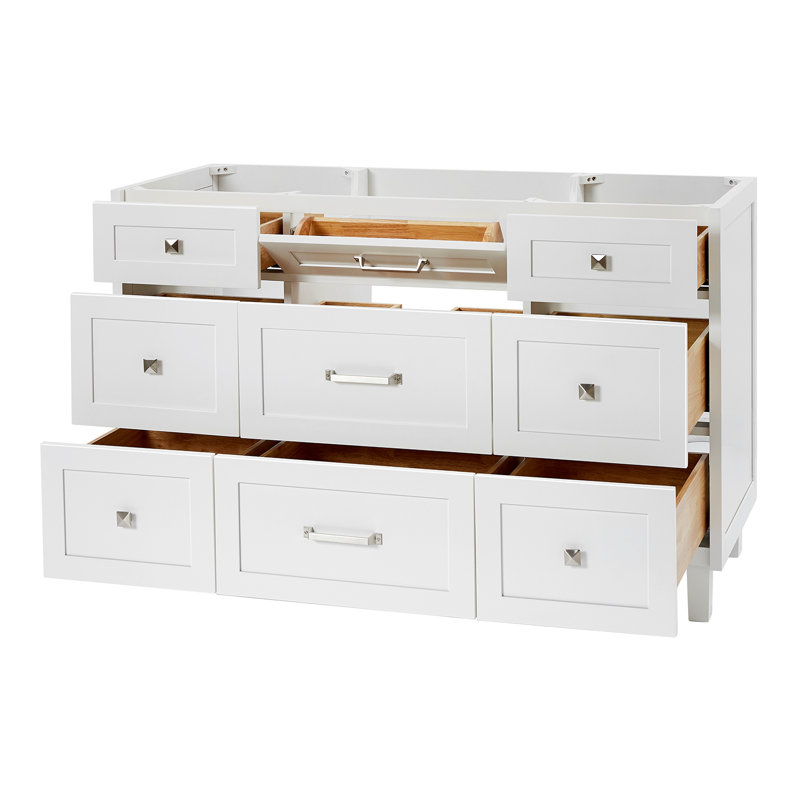 ARIEL Monroe 54 Single Bathroom Vanity Base Only, White