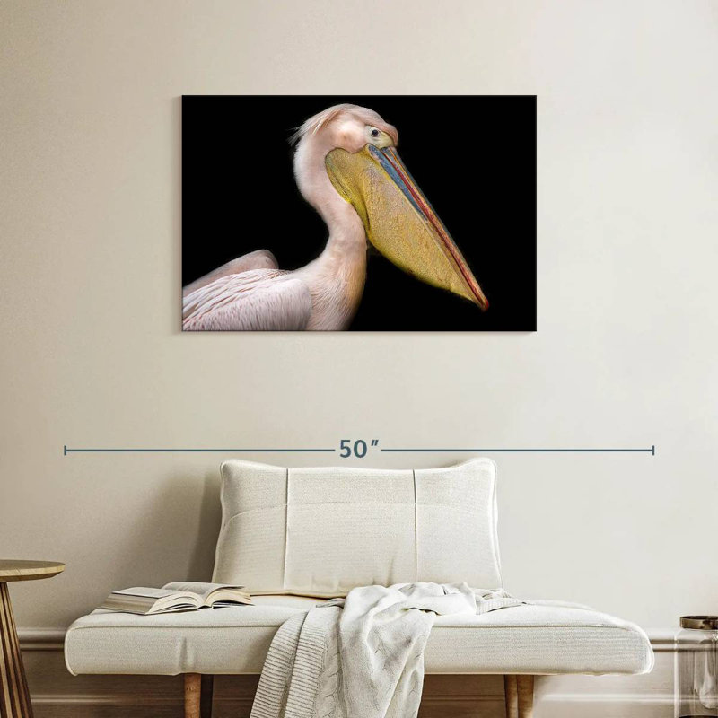 Brampt Pelican Portrait, 24" H x 36" W