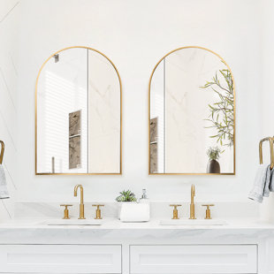 Everly Quinn Attie Bathroom / Vanity Mirror With Shelves & Reviews