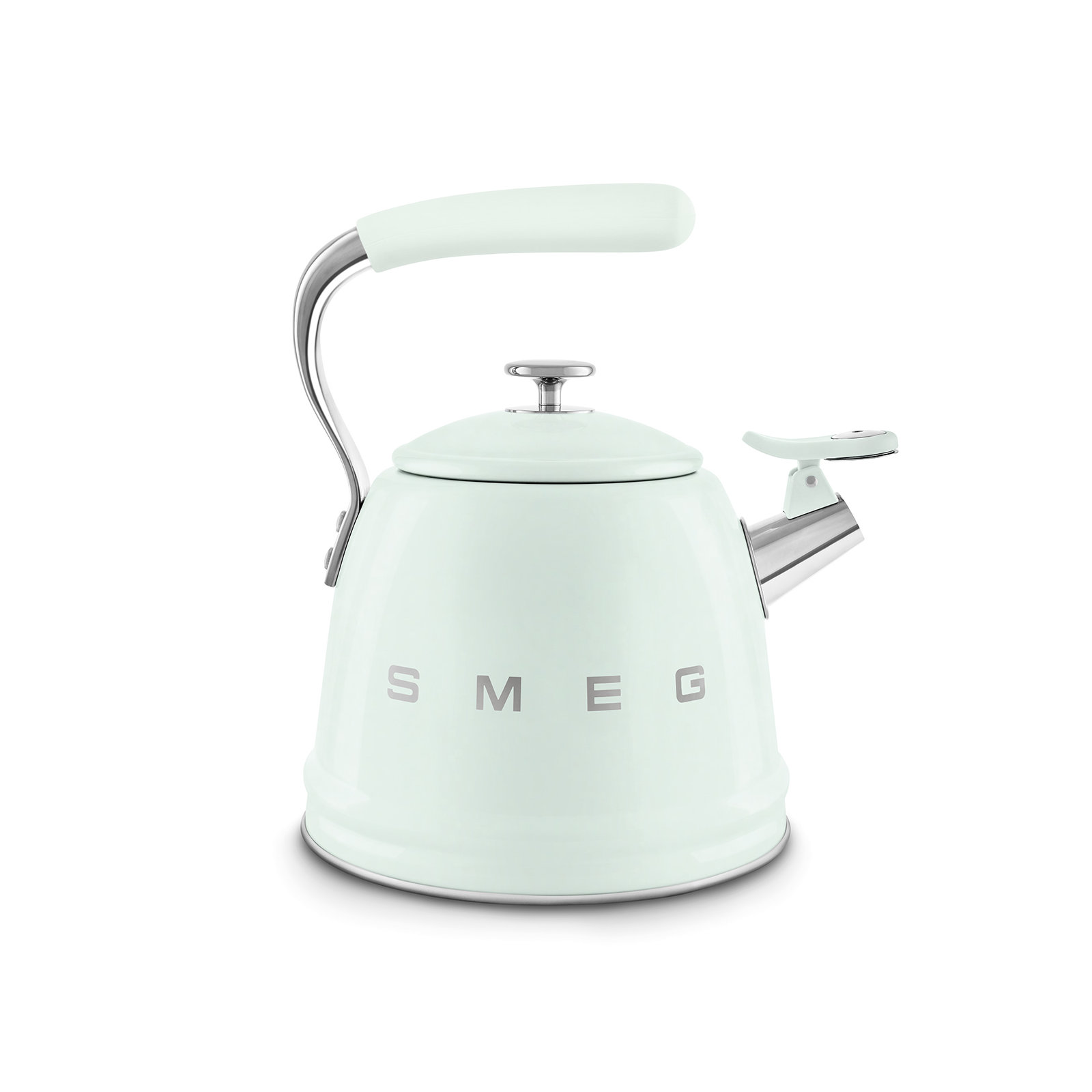 SMEG 50"s Retro Style Whistling Stovetop Kettle, Pastel Green