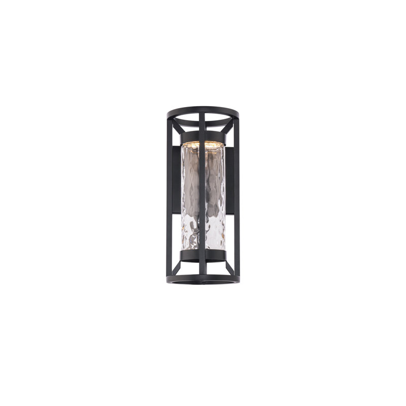 Roslyn 1 - Light LED Outdoor Armed Sconce, 14" H x 6.13" W x 7.25" D, 13W