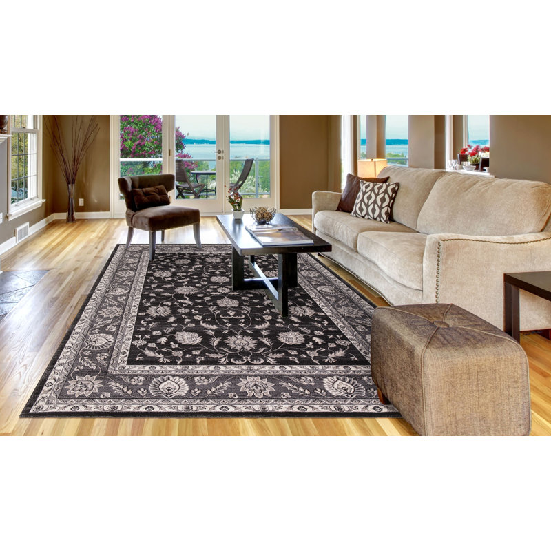 Tapis noir Mahal, Rectangle 8 pi x 10 pi
