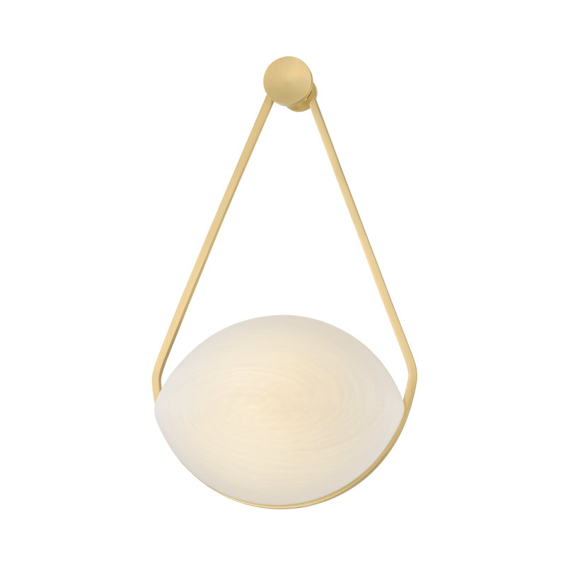 Blaina Wall Sconce in Aged Brass