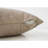 18×18" Taupe Embossed Floral Square Throw Pillow, Hypoallergenic Modern Indoor Accent Cushion