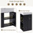 21.6 inch Modern Floating Bathroom Vanity with Ceramic Basin - Perfect for Small Bathrooms, Left side storage-1075678845