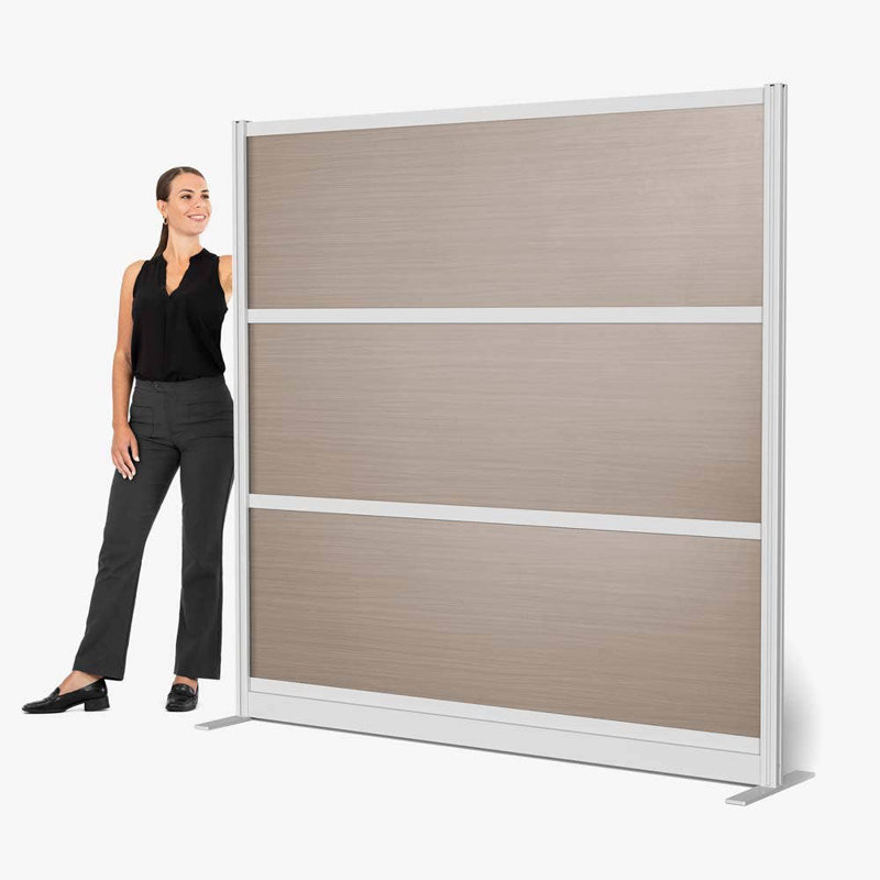 Harmony Oakwood Modular Wall Room Divider System, 70" H x 70" L