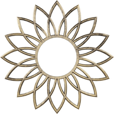 Médaillon de plafond 16 po x 16 po x 5 5/8 po x P 1/2 po Daisy