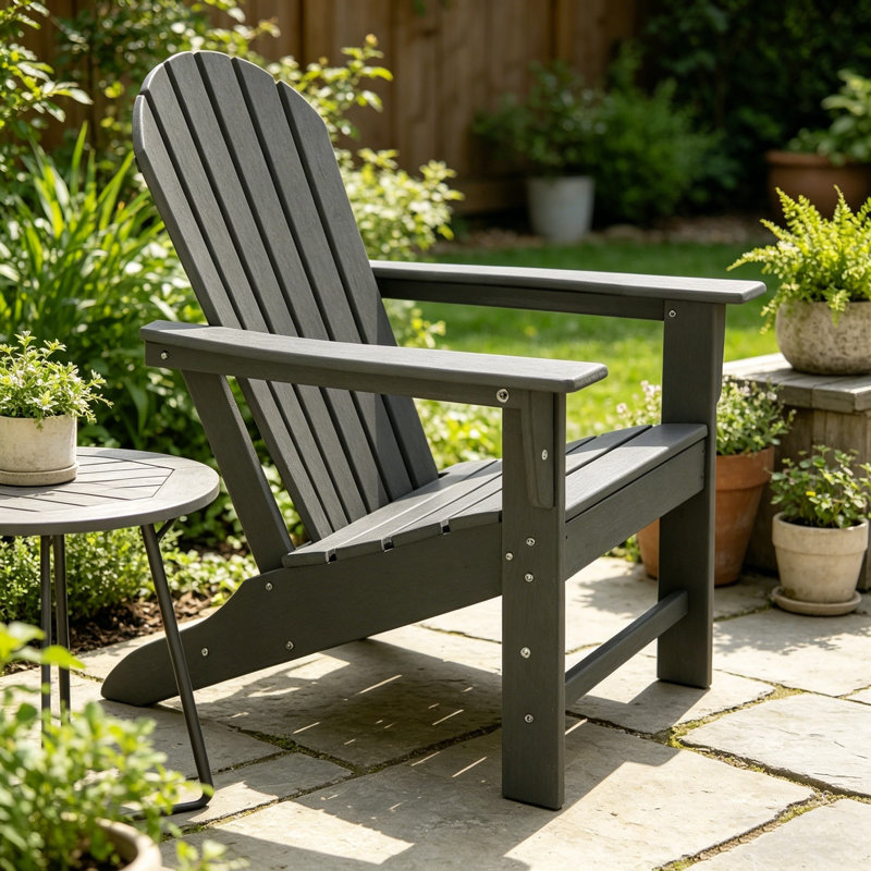 Chaise Adirondack en bois, chaise longue en bois BackRest pour patio extérieur, jardin, pelouse, terrasse, piscine, plage, foyer