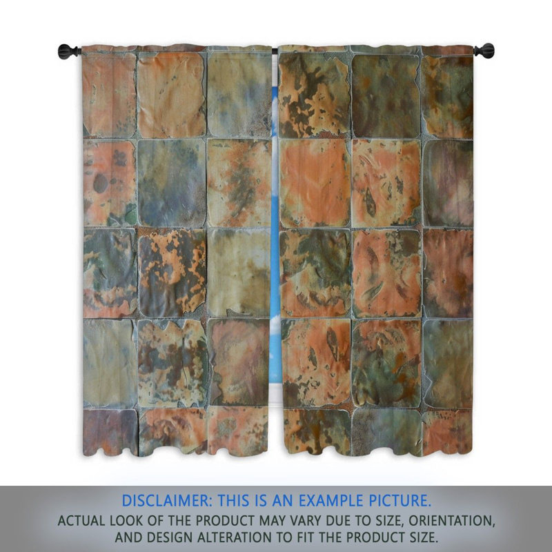 Paire de rideaux obscurcissant en polyester Kristilyn, L 20 po x L 61 po