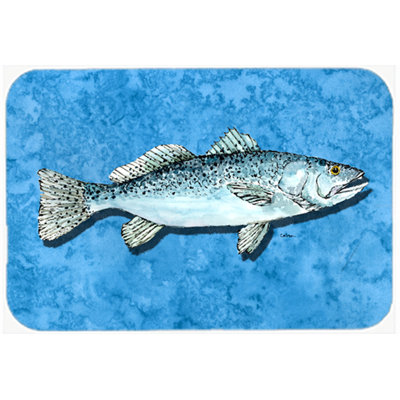 Caroline's Treasures Fish - Trout Glass Cutting Board