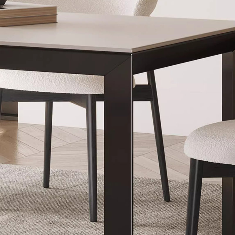 Minimal practical dining table and chair, 29.5"H x 78.7"L x 31.4"W