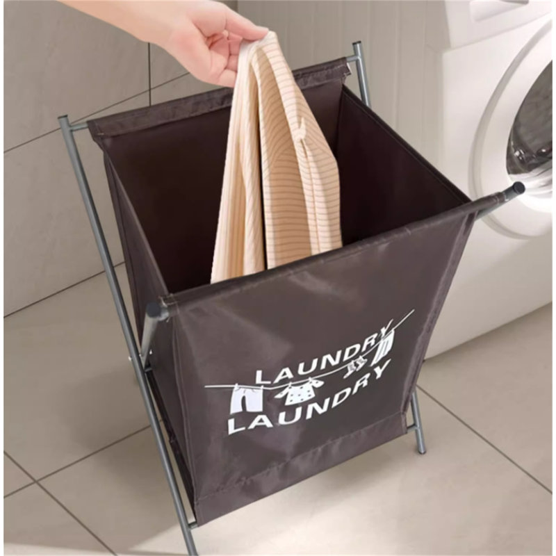 Fabric Laundry Hamper, Brown