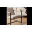 Chaise d'appoint rembourrée en lin