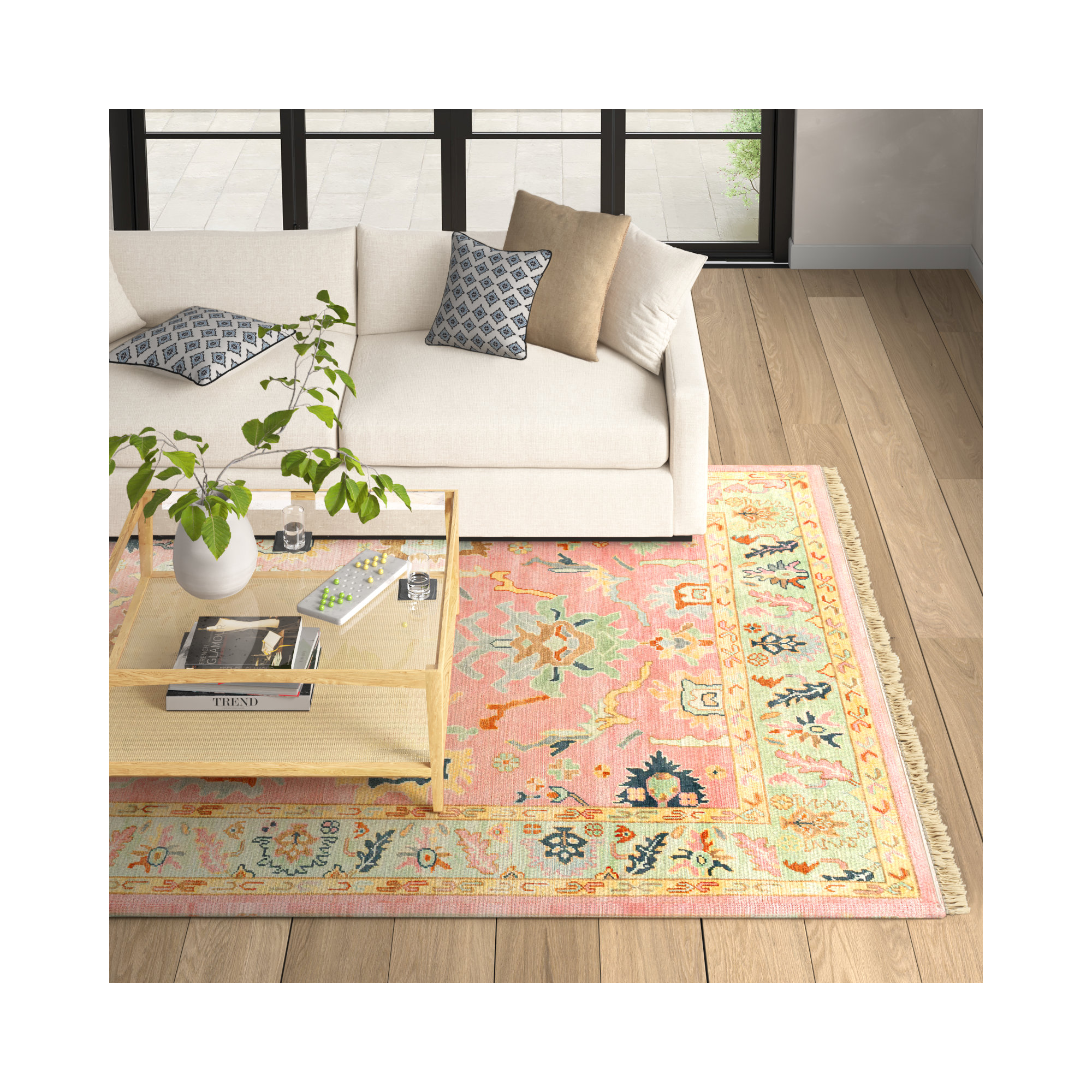 Morrisson Handmade Rug, Rectangle 8' x 11'