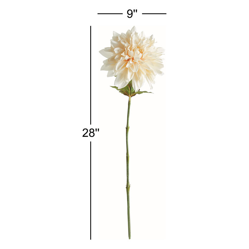 28-Inch Dahlia Stem, Cream