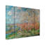 «Spring 1880» par Claude Monet, ensemble de 3 reproductions d'art sur toiles tendues-348657414
