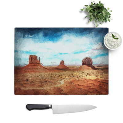 Glass Monument Valley in Tribal Park Chopping Board