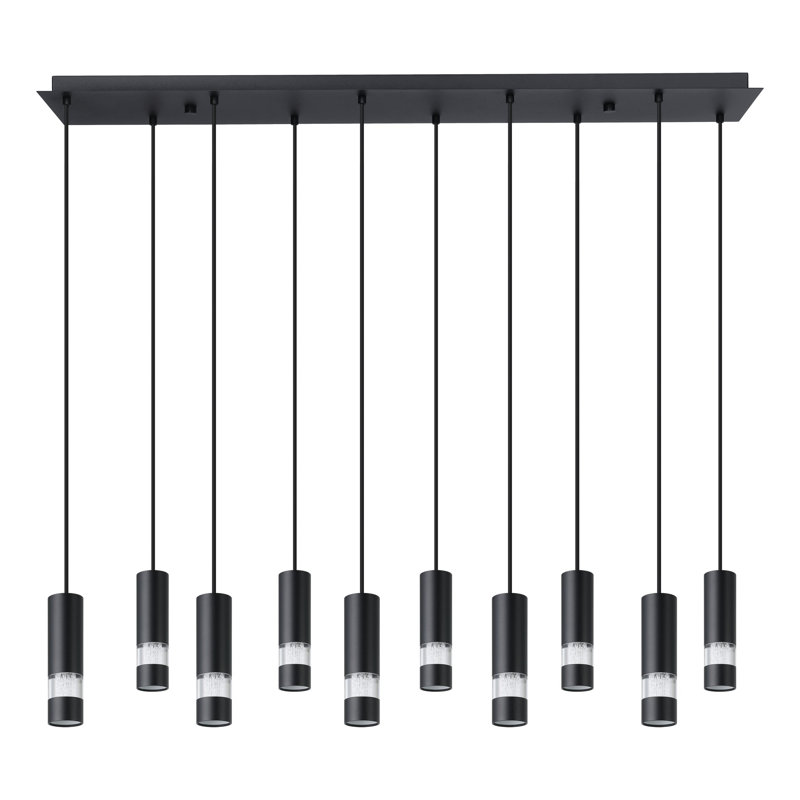 Luminaire suspendu noir paiementy, 10 lumières 