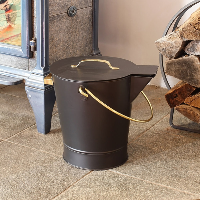 Castaldo Brass Fireplace Tool Set, Black Powdercoated with Solid Brass