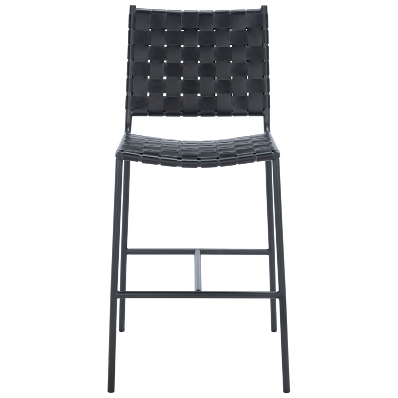 Tabouret de comptoir 26 po Cass, Noir, Noir