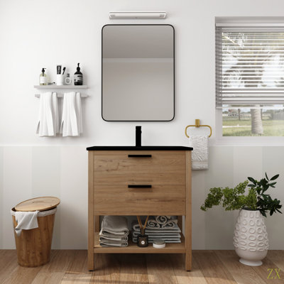 Contreplaqué de meuble-lavabo 30 po avec 2 tiroirs