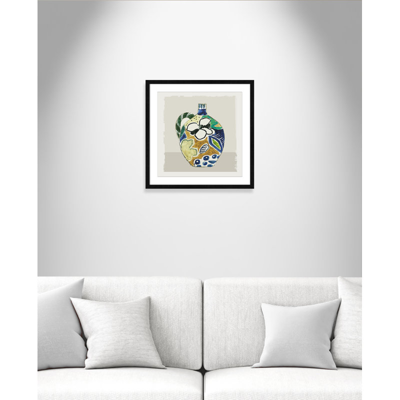 Vase Picasso par Aimee Wilson - reproduction de cadre photo sur papier, H 17 po x l 17 po x P 0,75 po, Noir