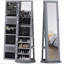 Robust Mirror,360° Swivel Full-Length Mirror,With Storage Shelves