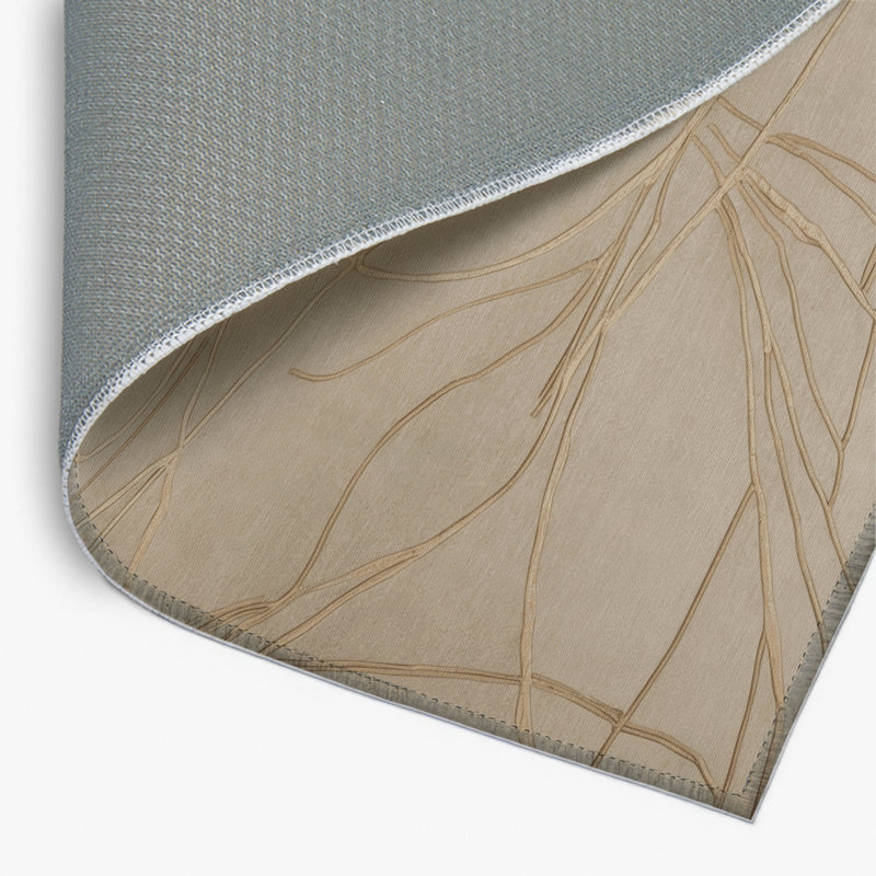 Tapis gris abstrait intérieur et extérieur, Rectangle 4pi x 6 pi