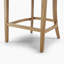 Eubanks Beige Linen Fabric Bar Chairs Wood Effect Legs - Luxury Modern Chesterfield Style-1494493600