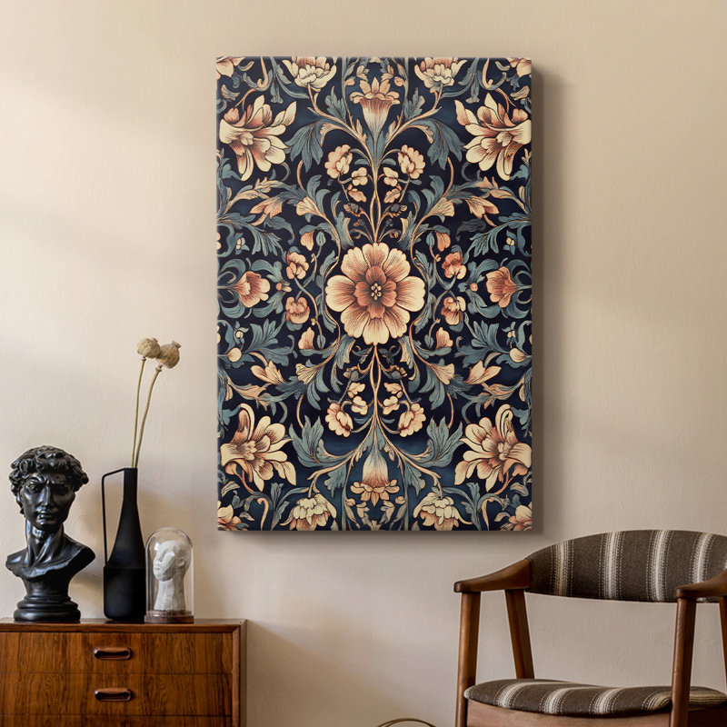 WM MORRIS Series DCCCXXXI  -Premium Gallery Wrapped Canvas -Ready to Hang, H 12 po x l 8 po