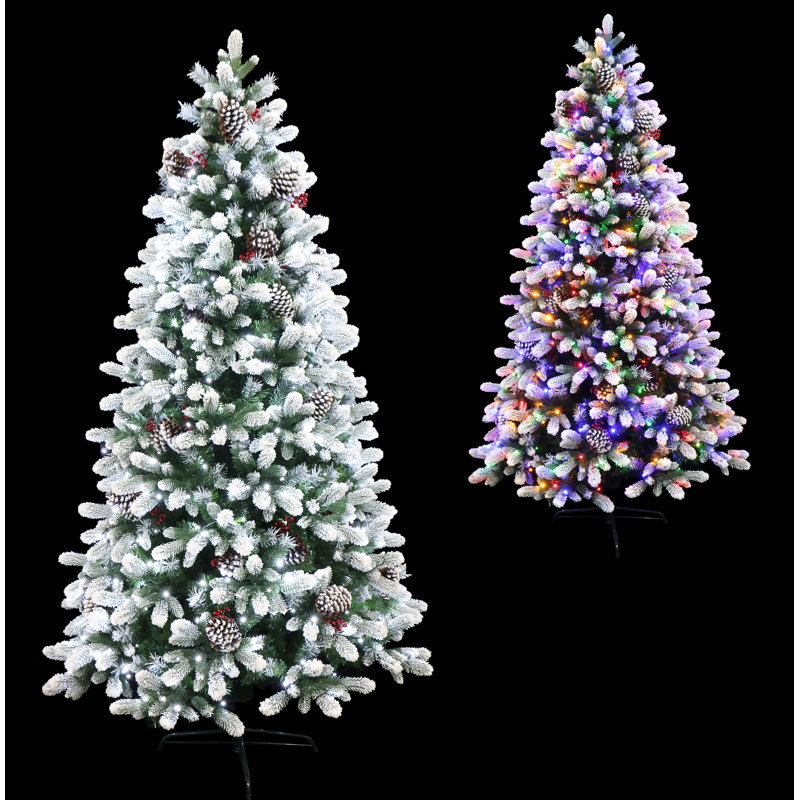 Arbre de Noël givré épinette vert givré, 6 pi
