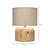 Timber Table Lamp with Linen Shade