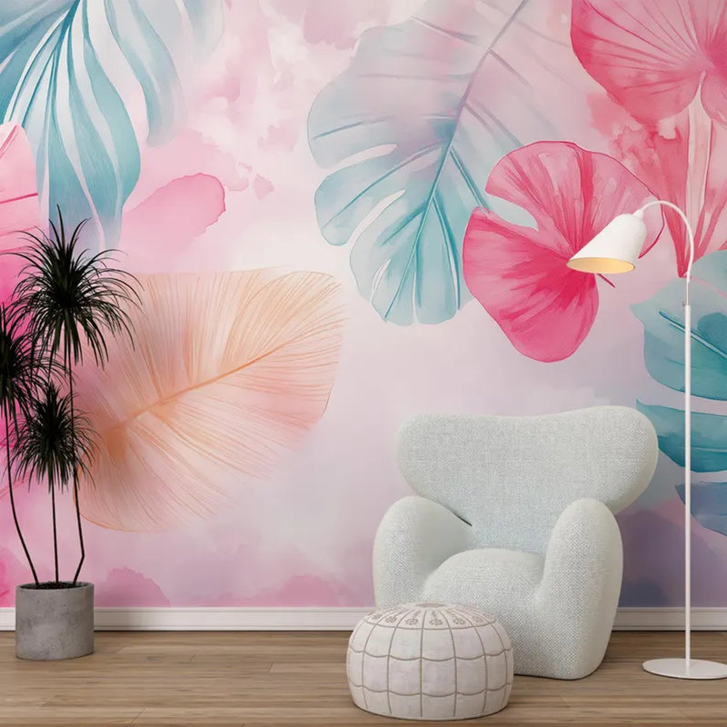 Tropical Pastel Dream, 108" L x 96" W