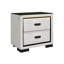 Table de chevet blanche et noire Isaiah-286217664