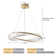 Gentri 1-Light Dimmable LED Unique Geometric Chandelier with Crystal Accents