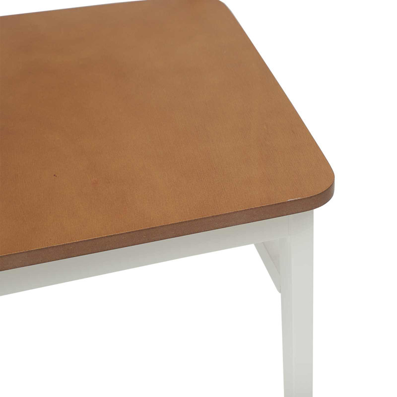 Tasi Solid Wood Accent, White/Natural