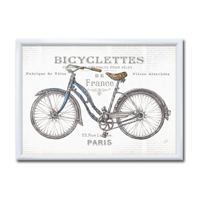 « paris france bicyclettes »-cadre photo sur toile