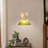Hardwired Wall Sconce Light, Light Fixture With Tulip Purple Glass Lampshade,Vintage Wall Sconce