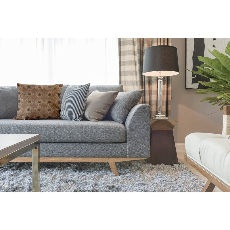 Oreiller carré HH Revival, 16 po x 16 po, Taupe