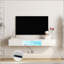 Meuble télé flottant mural 65 po avec 16 couleurs DEL-931860427
