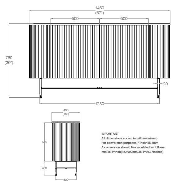 Dimensions du produit