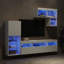 Unfinished Entertainment Centre for TVs up to 28" with Fireplace Included-98524461