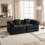 Canapé-lit convertible de 78 po, canapé modulaire en velours côtelé avec 2 coussins et canapé compact-796503528