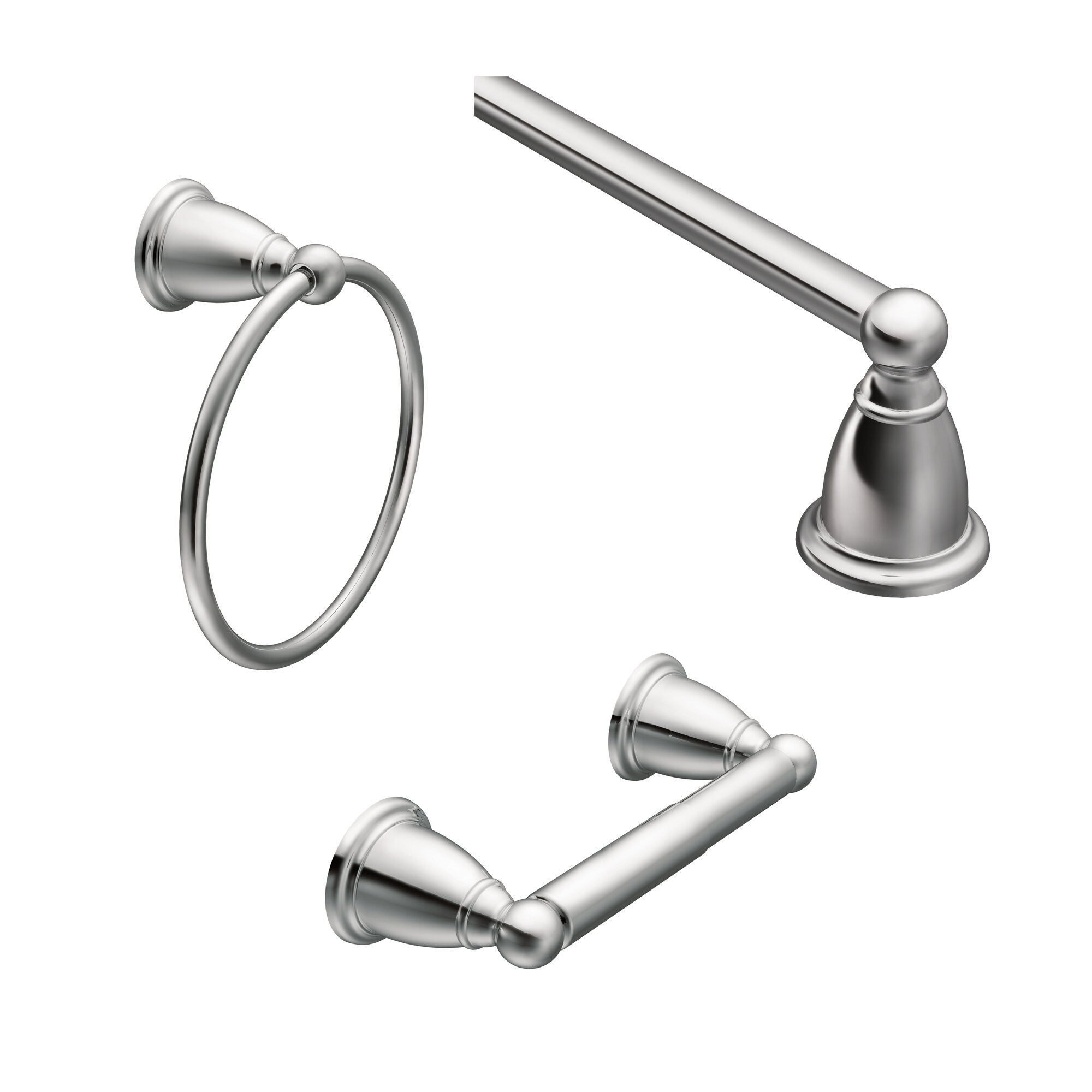 Moen Brantford 3 Piece Bathroom Hardware Set Reviews Wayfair   Brantford 3 Piece Bathroom Hardware Set 