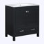 Meuble-lavabo avec lavabo simple, 2 portes et un tiroir-999065063