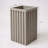 Square Grove Column Planter - Grey Brown