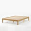 Lit plateforme classique en bois massif, très grand, finition naturelle, aucun sommier requis, assemblage facile-284100576-284100580-284100510