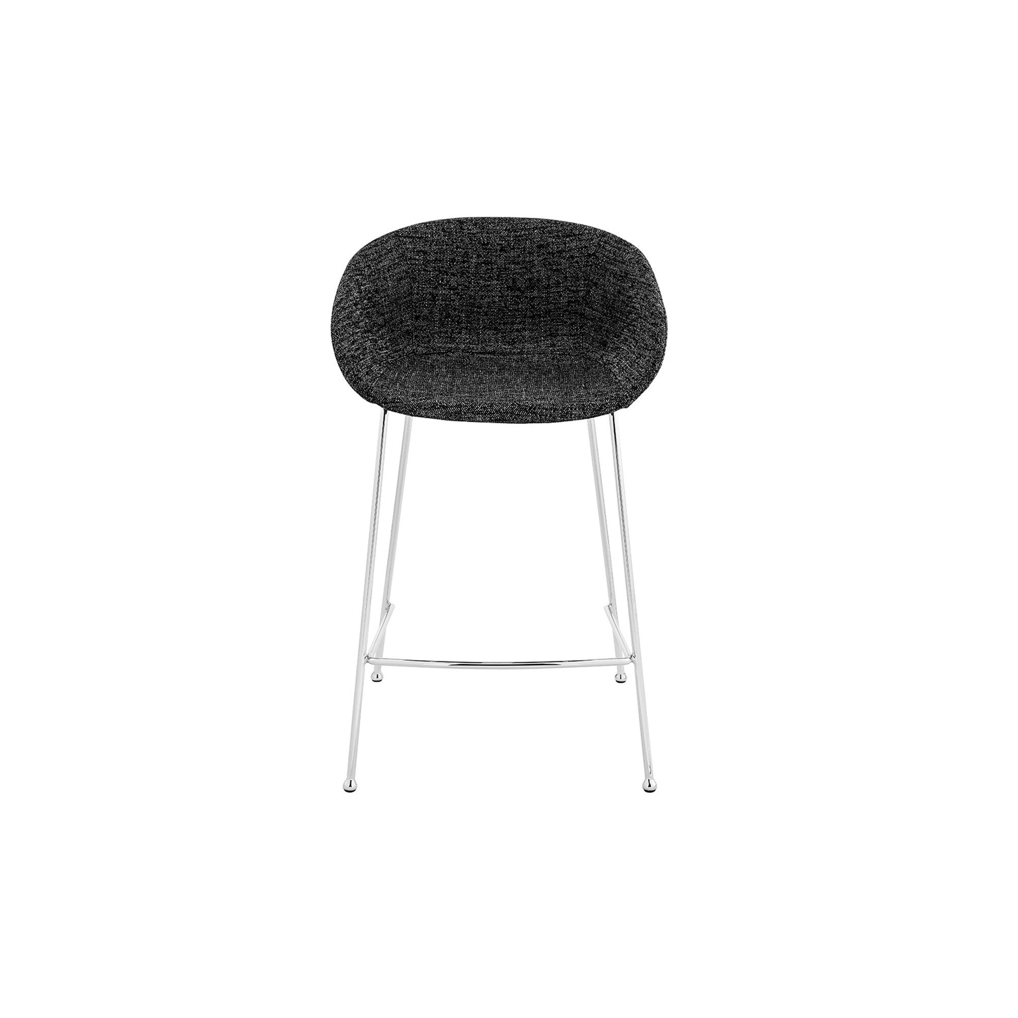 Ardea Leather Stool, Black, Counter Stool (25.6" Seat Height)