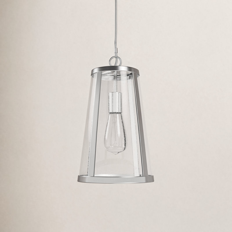 Harrow Medium Pendant from , Polished Nickel, 17.38" H x 16" W x 16" D