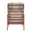 Méridienne Rowden Mid-Century avec coussins et structure en bois d'hévéa massif-115606361